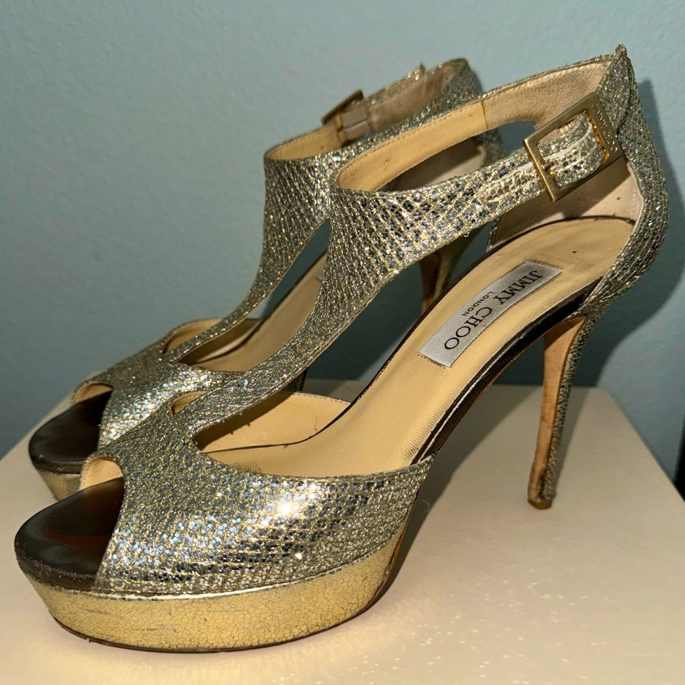 Jimmy Choo 247Tribe Champagne pumps
